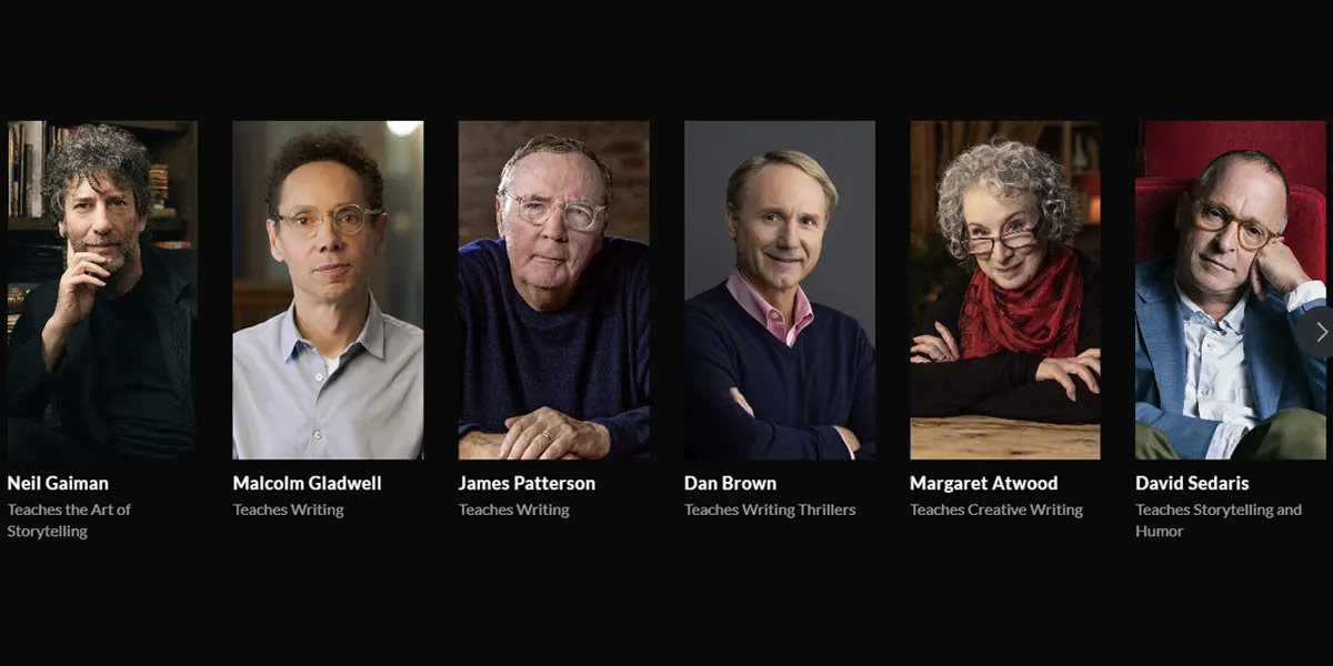 Authors - Meet the World’s Best Writers in MasterClass